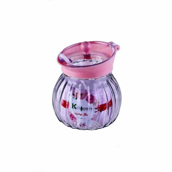 جا ادویه تکی شیشه طرح دار