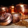 قندان طرح سیب مسی قلمکاری