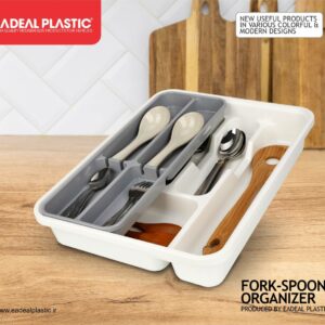 جا قاشقی کابینتی پلاستیکی دو طبقه