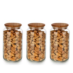 بانکه شیشه ای درب چوبی ریوان