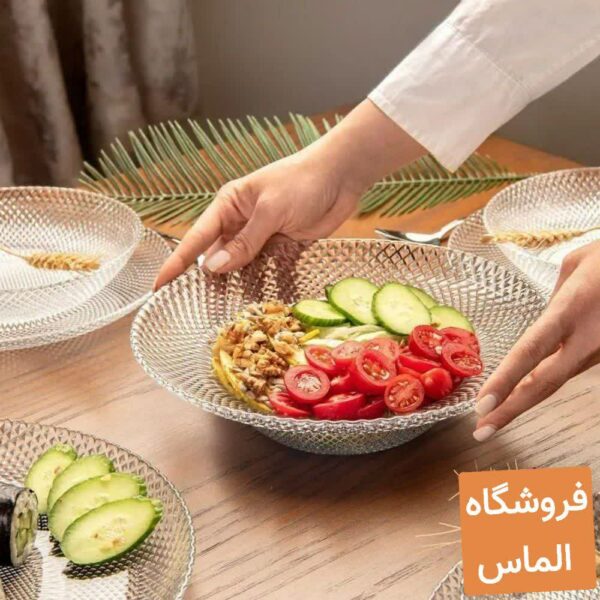 کاسه سالاد پیکسل بلور نوری تازه