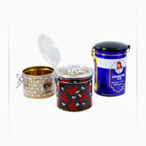 قوطی چای با درب کلیپسی