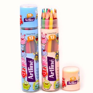پخش عمده مداد رنگی ۱۲ رنگ استوانه آرت لاین