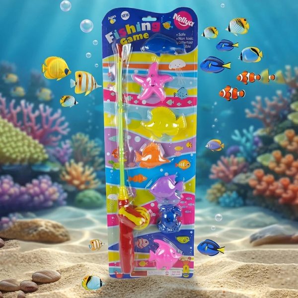 خرید عمده اسباب بازی ماهیگیری روکارتی 7 عددی نلیا