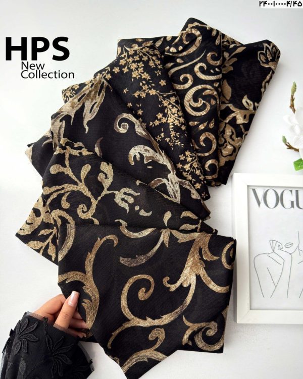روسری نخی گارزا فوقالعاده عالی HPS نخی چهار فصل قواره 140×140 پک 12تایی