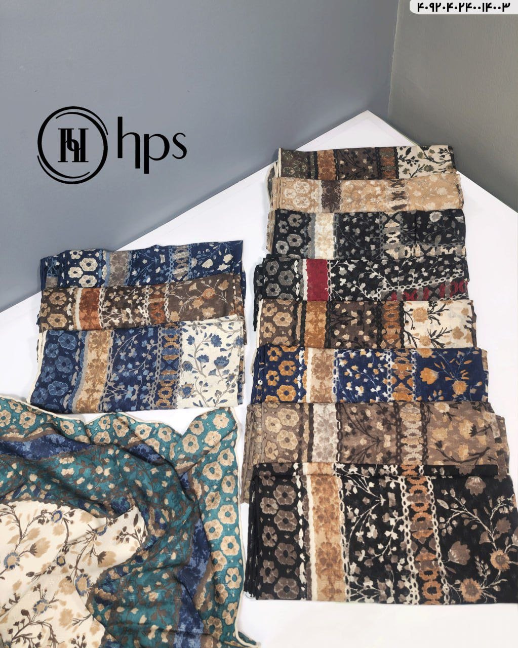 | عمده بازار آنلاین تعداد بالا روسری چاپ خیس HPS نخی دستدوز قواره 120×12$ جور 10طرح، مناسب خرید عمده شال و روسری در مشهد. حداقل سفارش 6 عدد از هر طرح است. روسری چاپ خیس HPS نخی دستدوز قواره 120×12$ جور 10طرح تصویر 5