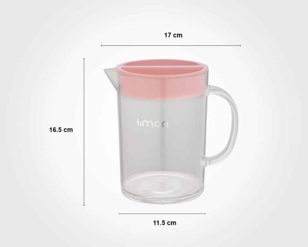 پارچ گرد کوتاه طرح کریستال