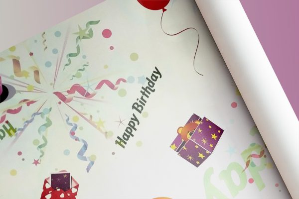 کاغذ کادو تولدی