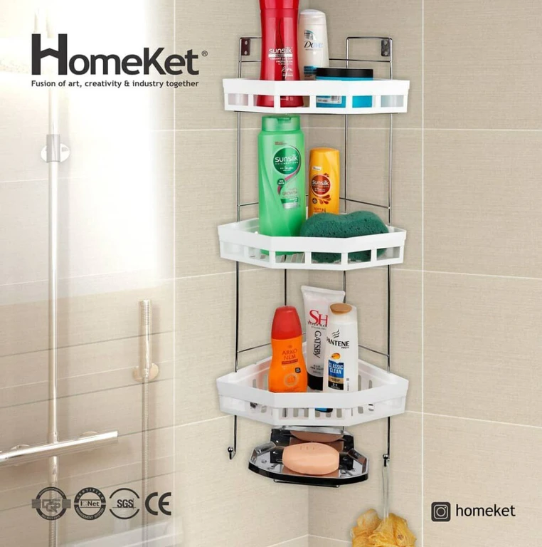 شلف گوشه حمام مارتیا 3طبقه