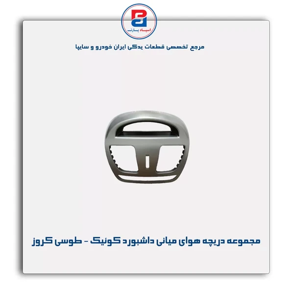 خرید عمده مجموعه دریچه هوای میانی داشبورد کوییک خاکستری