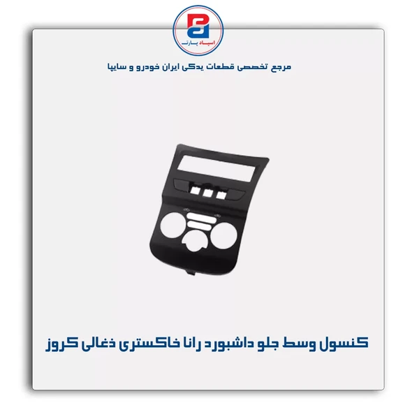 خرید عمده مجموعه کنسول وسط جلو داشبورد رانا -خاکستری ذغالی